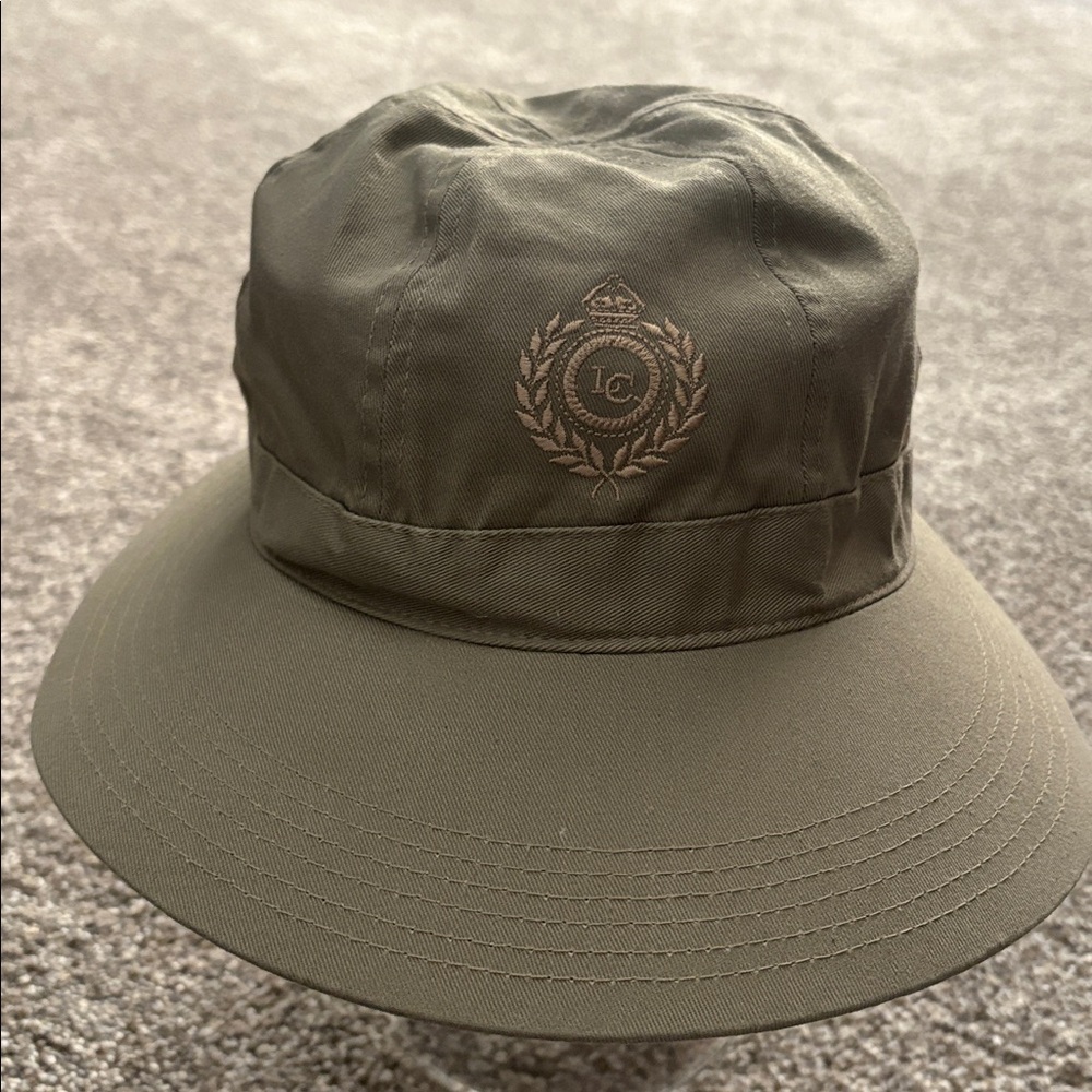 Vintage 1993 Liz Claiborne Khaki Green Bucket Hat. Excellent condition!